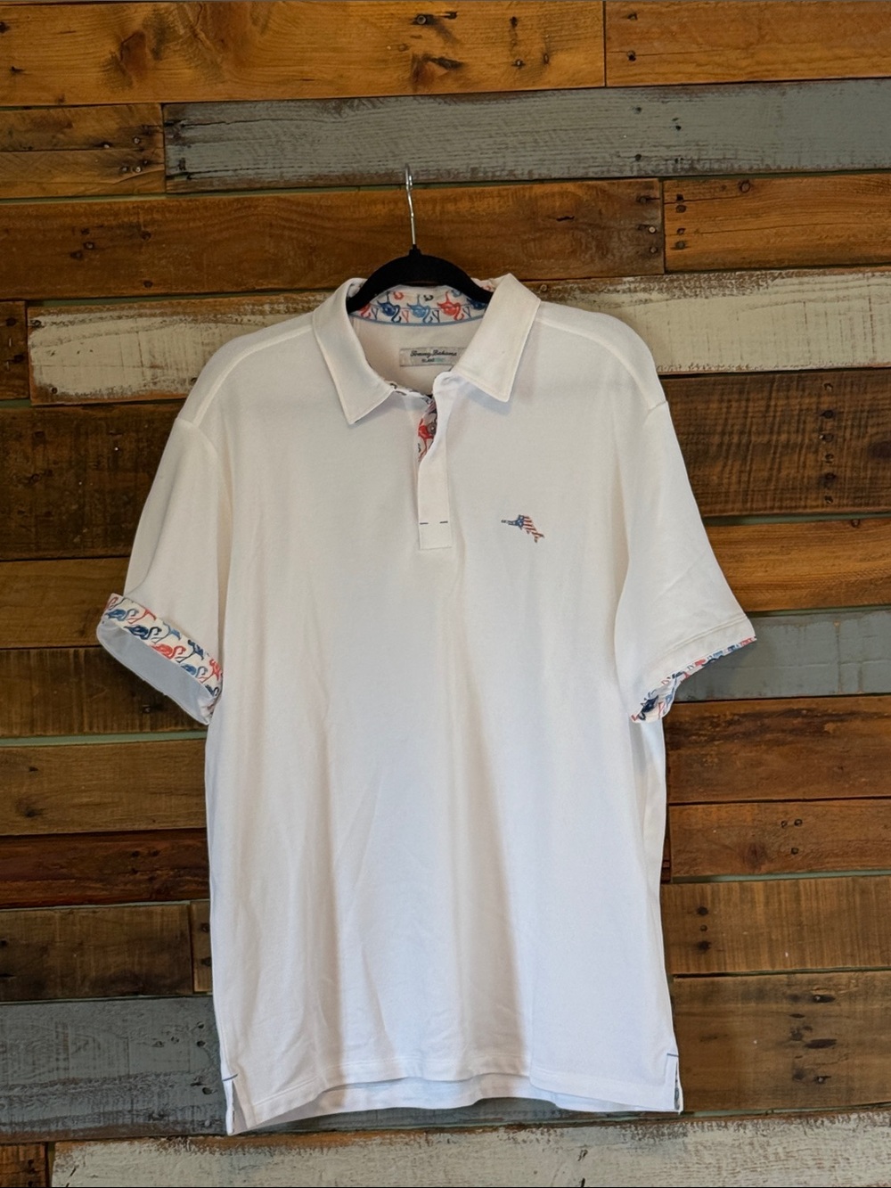 NWT Tommy Bahama Men's Flamingo Mingle 5 O'clock Short Sleeve Polo Shirt - Picture 2 of 5
